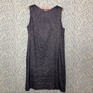 Theory Denim Linen Sleeveless Dress.